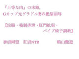 『上等な肉』の末路。Gカップ元グラドル妻の絶望凌●【浣腸・強●排泄・肛門拡張・パイプ椅子調教】