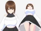 ツンデレっぽい巨乳のお姉さん（セリフなし  3DCGモデル  イラスト集）