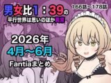 男女比1:39の平行世界は思いのほか異常（Fantia2026年4月〜6月まとめ）