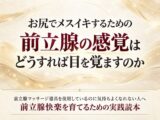 お尻でメスイキするための前立腺の感覚はどうすれば目を覚ますのか 前立腺マッサージ器具を使用しているのに気持ちよくなれない人へ 前立腺快楽を育てるための実践読本